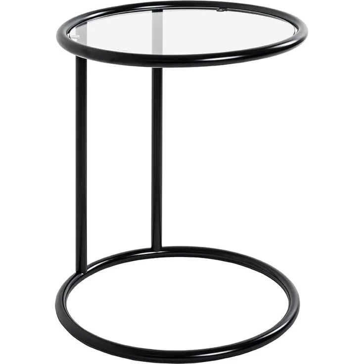 HAKU Möbel Beistelltisch, Metall, schwarz, Ø 45 x H 55 cm
