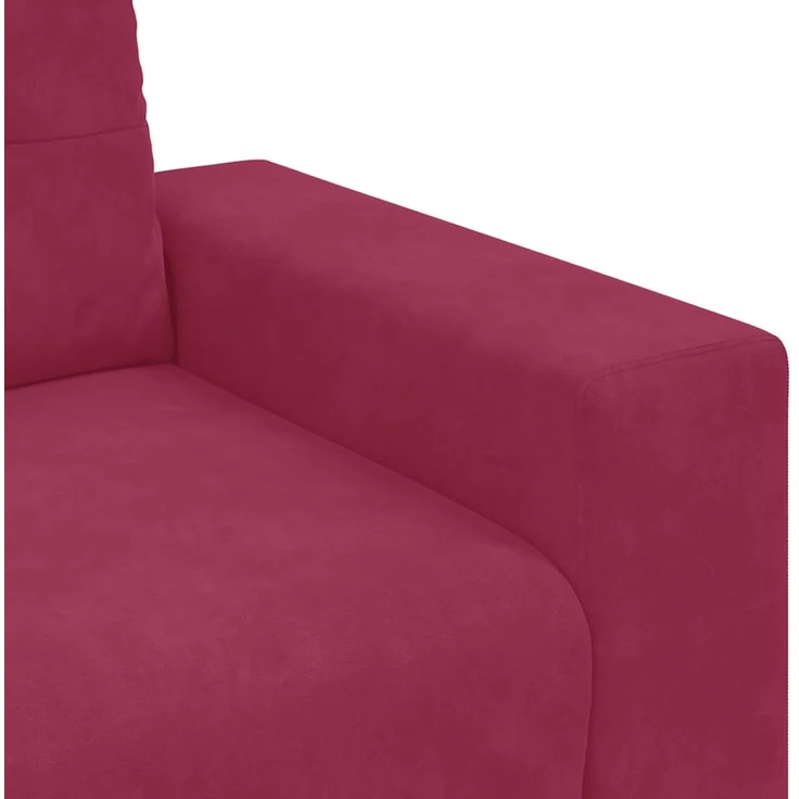 vidaXL Sessel Weinrot 100x78x80 cm Samt 4105102 – Bild 7