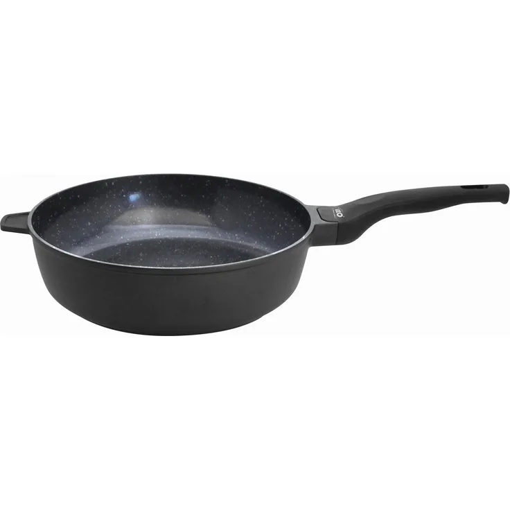 Elo Schmorpfanne Siloncast Pfanne mit Gegengriff, Aluminiumguss (1-tlg), antihaftbeschichtet, hitzeisolierender Stiel, Gegengriff