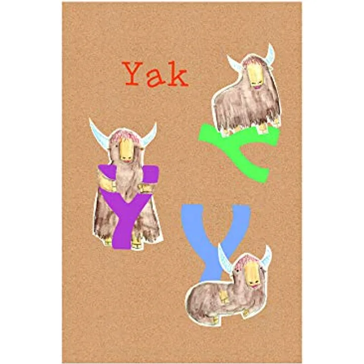Komar ABC Animal Y Wandbild, Poster für Kinderzimmer, ohne Rahmen, 30 x 40 cm, fotorealistischer Kunstdruck auf deutschem Premium-Poster Fotopapier
