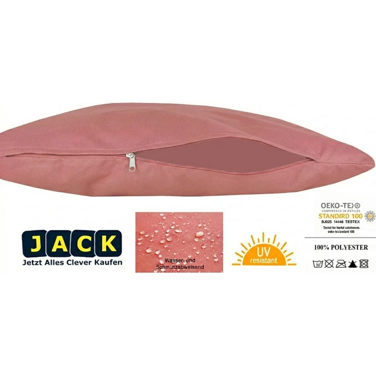 JACK Kissenbezüge JACK 2er Set 30x50cm Outdoor Hülle Wasserfest, (2 Stück), robust und strapazierfähig, Wasserabweisend, für Innen & Außen – Bild 2