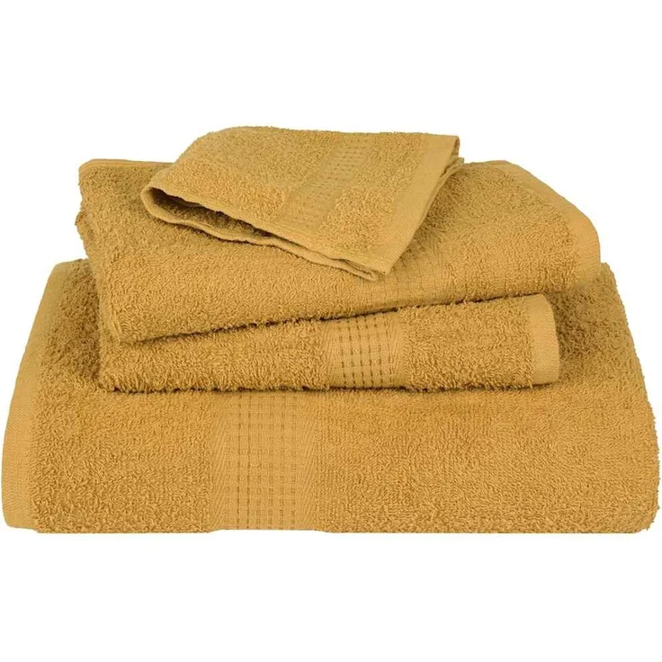 vidaXL Handtücher FROGN 4 Stk. Gold 50x100 cm 360 g/m² 136807 – Bild 4