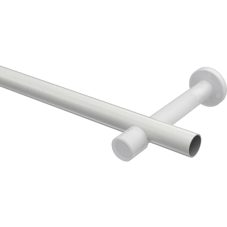 Gardinenstangen-Set Prestige Savio 180 cm, 1-läufig (ohne Ringe), 20 mm Ø Weiß – Bild 3