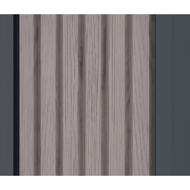 Vente-unique - WINWOOD Gartenhaus Metall GrauBraun - B 75 cm x H 190 cm x L 230 cm – Bild 4