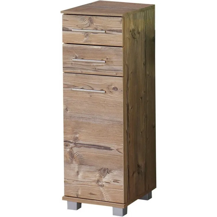 Schildmeyer Unterschrank 119969 Isola, 30x32. 5x88 cm, silberfichte Dekor