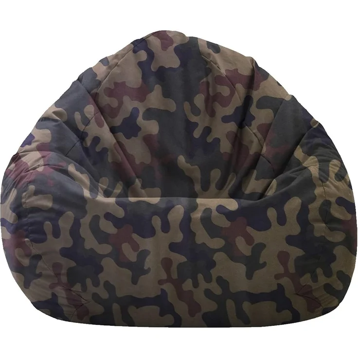 HomeIdeal - Sitzsack XXL Bodenkissen für Erwachsene & Kinder - Geeignet für Gaming oder Entspannen - Indoor wie Outdoor da er Wasserfest ist - mit EPS Perlen, Farbe:Camouflage, Größe:XXL – Bild 1