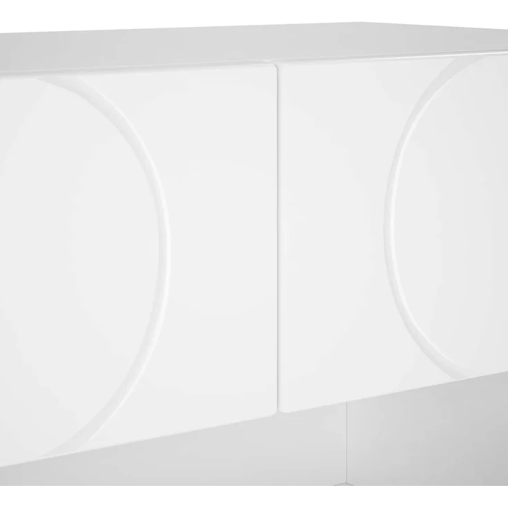 vidaXL Schuhschrank 73 x 38 x 87,5 cm Holzwerkstoff Hochglanz Weiß 8011661 – Bild 8