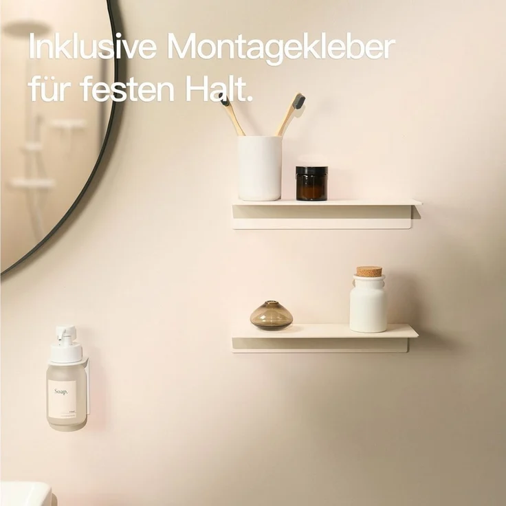Designfabrik Hamburg Badregal DFHH KR, 2-tlg, Ohne Bohren – Bild 4