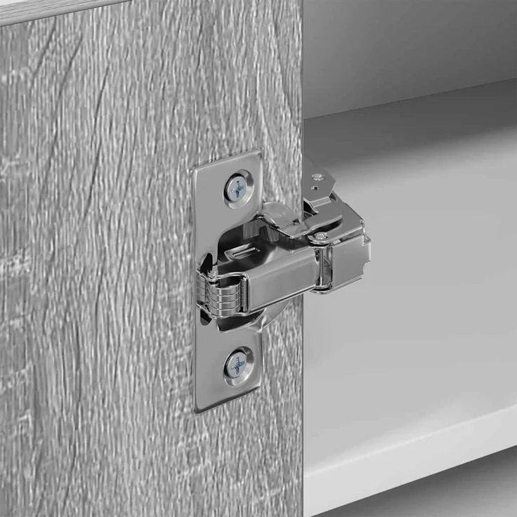 vidaXL Hängeschrank Grau Sonoma und Weiß 57 x 57 x 40 cm Holzwerkstoff 884191 – Bild 9
