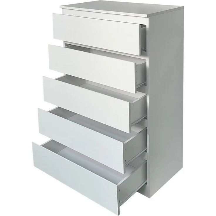 HTI-Living Kommode Kommode mit 5 grifflosen Schubladen Thekla Weiß (Stück, 1 St, 1 Kommode), Sideboard – Bild 3