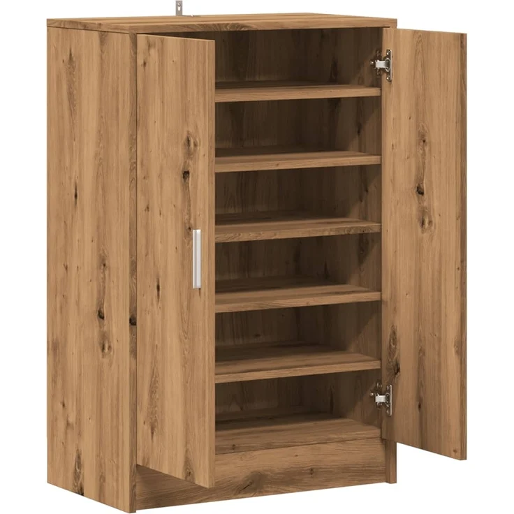 vidaXL Schuhschrank Artisan-Eiche 60x35x92 cm Holzwerkstoff 856699 – Bild 6