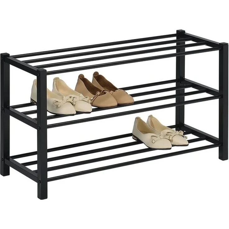 IDIMEX Schuhregal NAVAN, Schuhregal Schuhständer Schuhablage Flur Schwarz – Bild 3