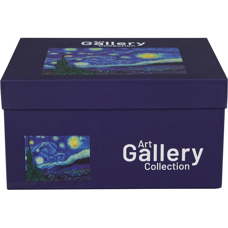 DUO ART GALLERY Teekanne mit 2 Bechern und Teesieb STARRY NIGHT inspired by Van Gogh, New Bone China Porzellan – Bild 3