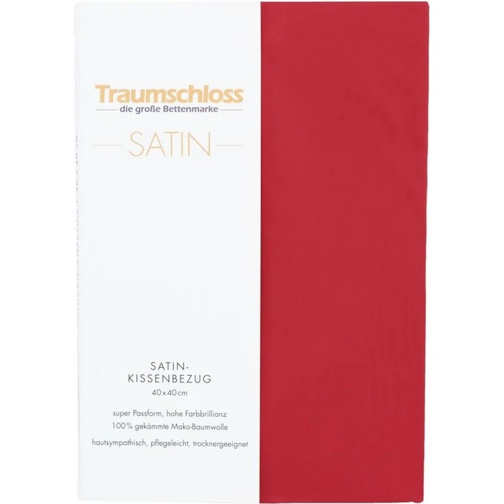 Traumschloss Kissenbezug Mako-Satin, (1 Stück), 100% Mako-Baumwolle, mit Reißverschluss – Bild 1