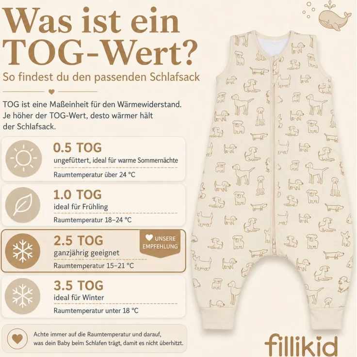 Fillikid Ganzjahres-Schlafsack mit Füßen Exklusiv – Bild 10