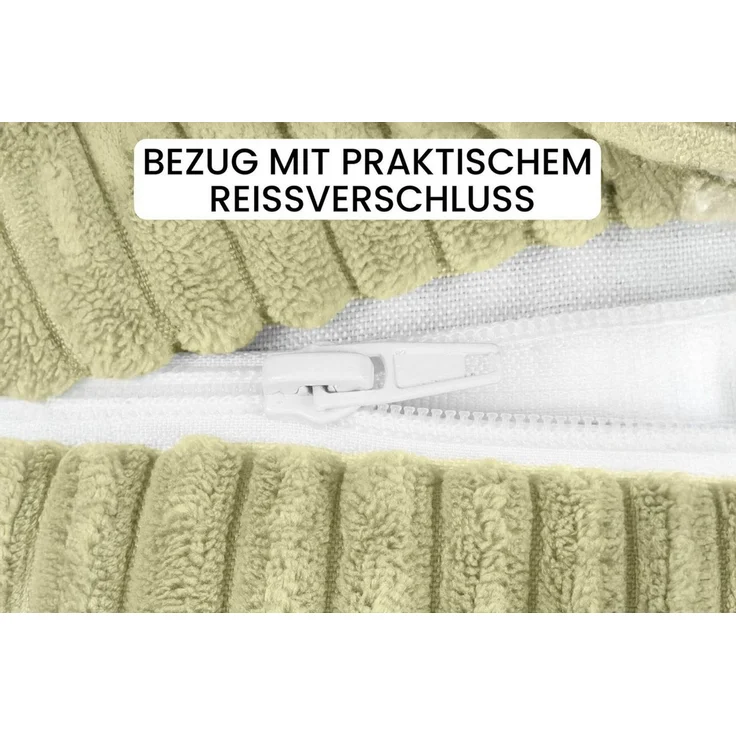 Amilian Nackenrollenbezug 15x40 cm - Ersatzbezug für Nackenrolle, Bettrolle, Kissenrolle, waschbarer Bezug mit verdecktem Zip für leichtes Abnehmen. – Bild 3