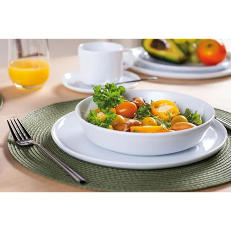 Creatable Kombiservice Chef Collection, 30-teiliges Geschirrset in Weiß, lebensmittelecht, Keramik, 250 ml – Bild 5