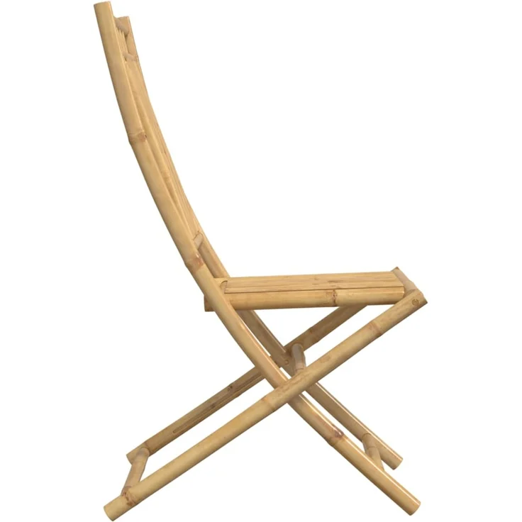 vidaXL Gartenstühle 4 Stk. Klappbar 46x66x99 cm Bambus 3278511 – Bild 5