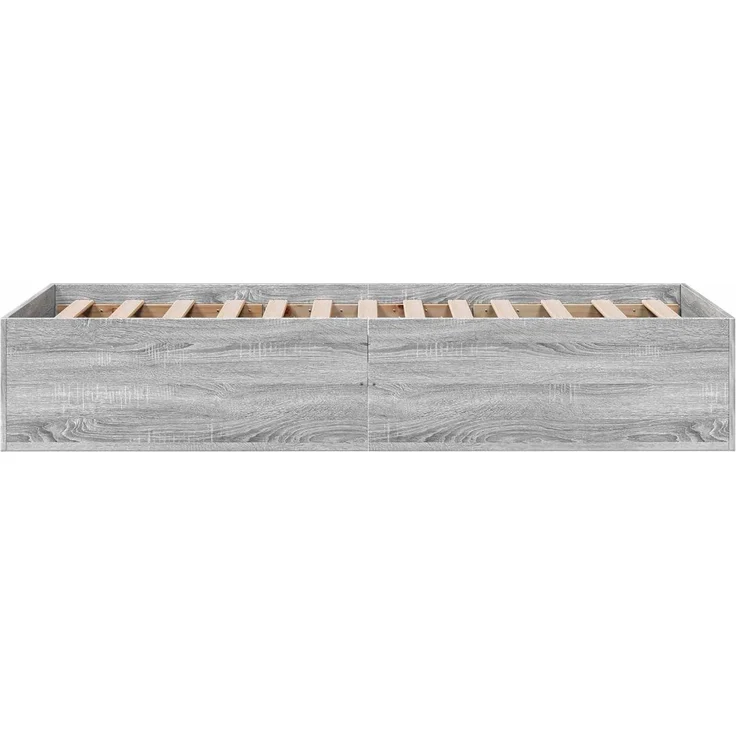 vidaXL Bodenbettgestell Grau Sonoma 80 x 200 cm Holzwerkstoff 3429545 – Bild 5