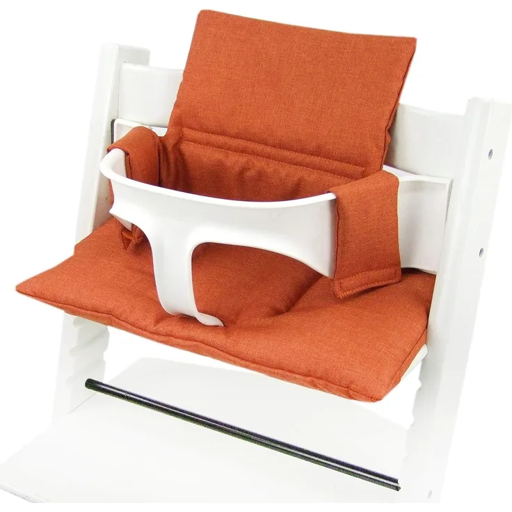 BAMBINIWELT Sitzkissen, kompatibel mit Stokke 'Tripp Trapp' Hochstuhl, meliert orange ORG.