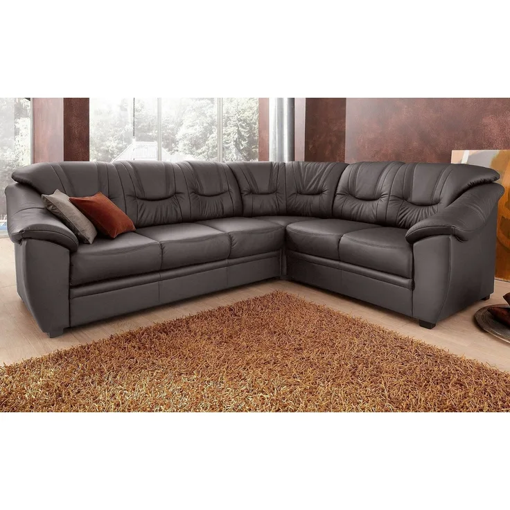 sit&more Ecksofa Savona L-Form, wahlweise mit Bettfunktion, inklusive Federkern, frei im Raum stellbar
