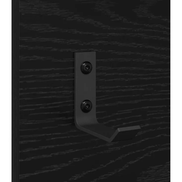 vidaXL Wandmontierter nachttisch Schwarz Eichen-Optik 90 x 10 x 50 cm 874516 – Bild 9