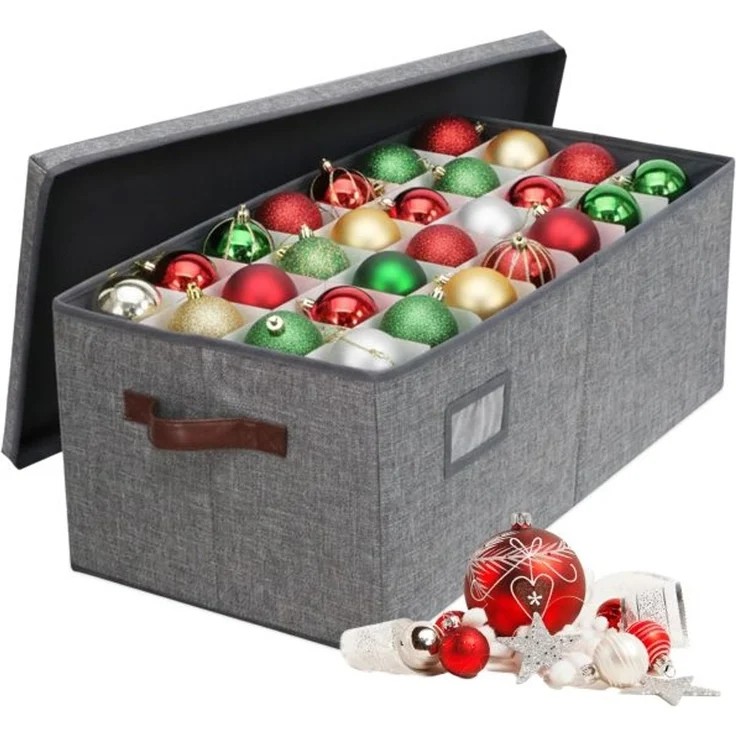 Relaxdays Weihnachtskugel Aufbewahrungsbox – Bild 1