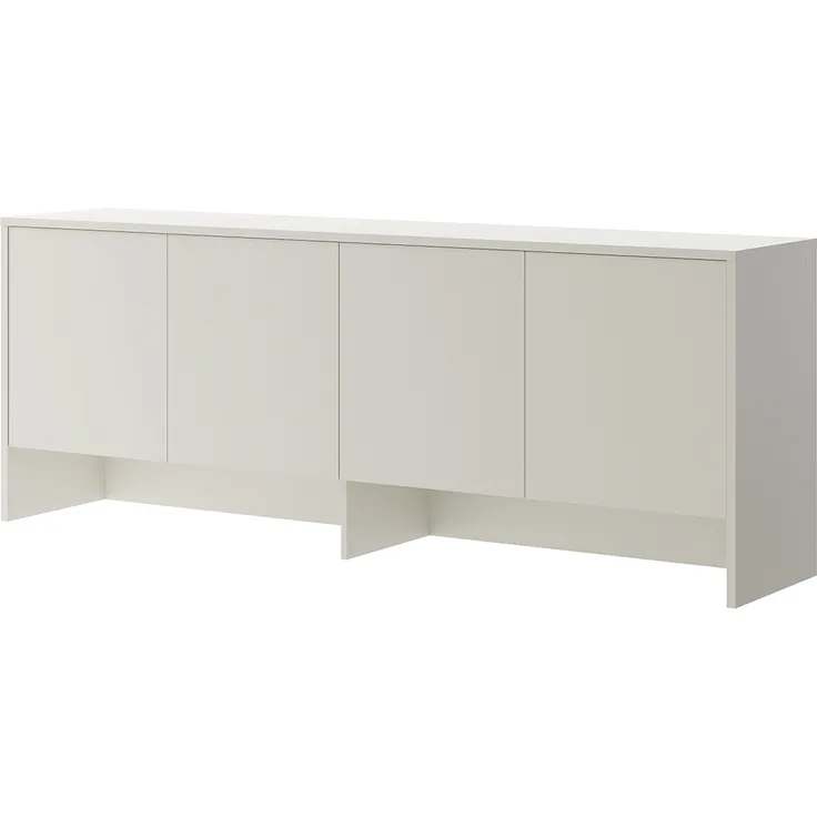 MEBLINI Hängeschrank für Horizontal Schrankbett Bed Concept - Wandschrank mit Ablagen und Fächern - Wandregal - BC-10 für 120x200 Horizontal - Kaschmir
