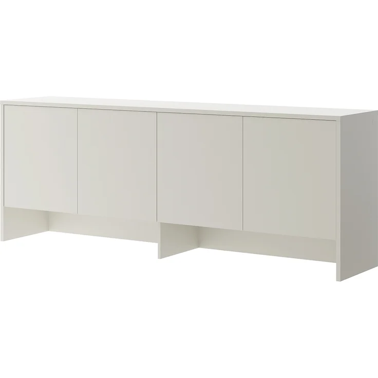 MEBLINI Hängeschrank für Horizontal Schrankbett Bed Concept - Wandschrank mit Ablagen und Fächern - Wandregal - BC-10 für 120x200 Horizontal - Kaschmir – Bild 1