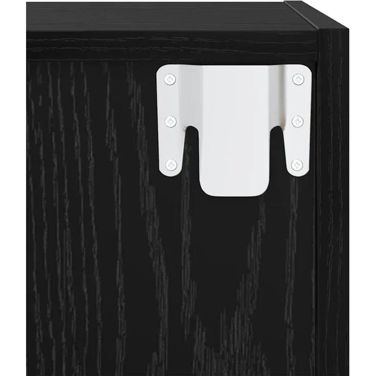 TV-Schrankset 4 pcs, Lowboard TV Schwarz Eichen-Optik 37 x 37 x 72 cm – Bild 7