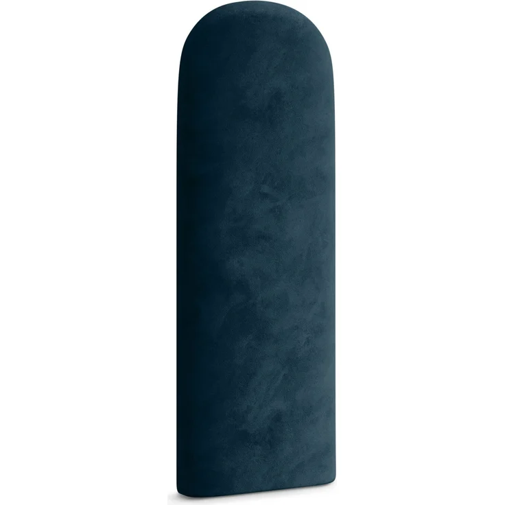 Muralo Polsterpaneel ovales WANDPOLSTER Wandkissen Bettkopfteil Wandpaneel Schlafzimmer Wohnzimmer Bett Lendekissen Modern Luxus Gepolstert Polster Paneel (Dunkelblau, 30x80 cm)