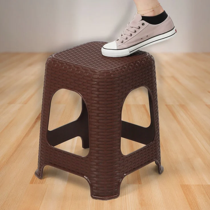 KADAX Hocker Küchenhocker Stuhl Braun 120kg – Bild 4