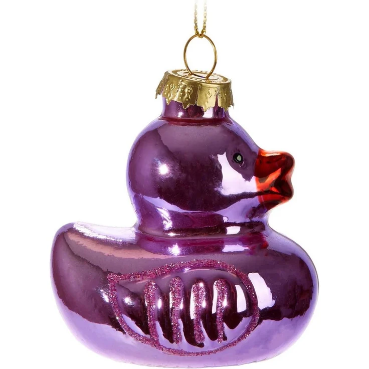 BRUBAKER Weihnachtsbaumkugel Lustige Weihnachtskugel aus Glas - Handbemalt & Mundgeblasen (1 St), Christbaumschmuck Figur - Deko Anhänger Baumkugel - Christbaumkugel