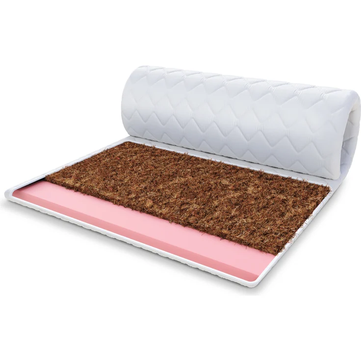 FDM Topper 140 x 200 cm, Matratzenauflage mit Kokos Visco-Schaum, 7 Zonen, Höhe ca. 6 cm, H2/H4, waschbarer Premium Bezug