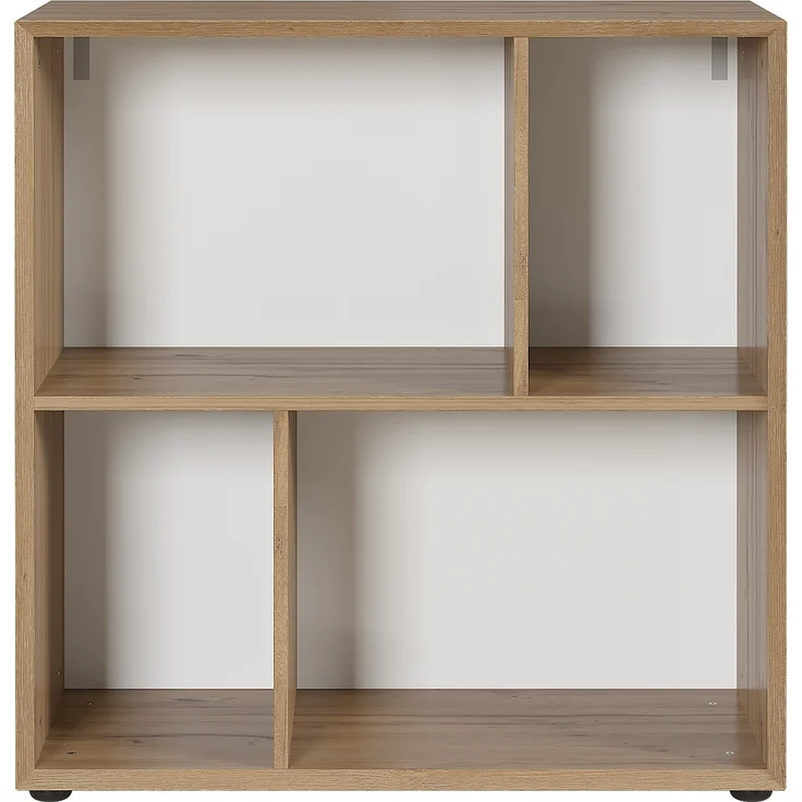 Germania Regal 2561-551 Coruna, in Eiche, mit asymmetrischen Fächern, 80 x 82 x 41 cm (BxHxT) – Bild 2