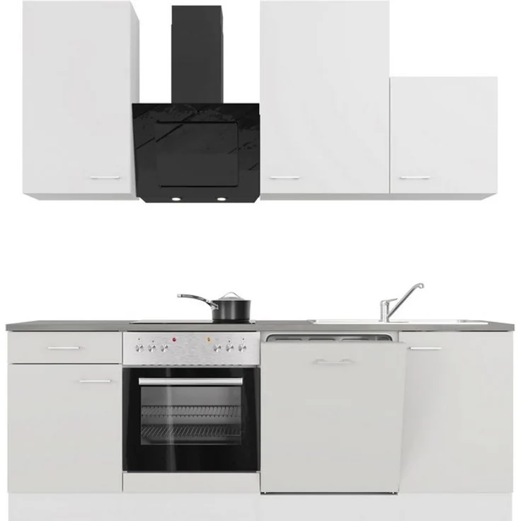 Flex-Well Küchenzeile Lucca, mit E-Geräten, Breite 220 cm, in vielen Farbvarianten erhältlich – Bild 4