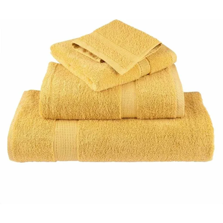 vidaXL Gästetuch SOLUND 2 Stk. Gold 15 x 21 cm 550 gsm 137272 – Bild 3