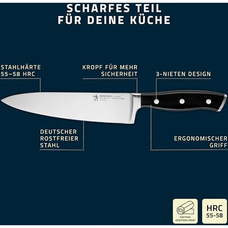Messerset Henckels by ZWILLING ACCENT schwarz Messerblock Küchenmesser Blockhalter Messerhalter – Bild 6