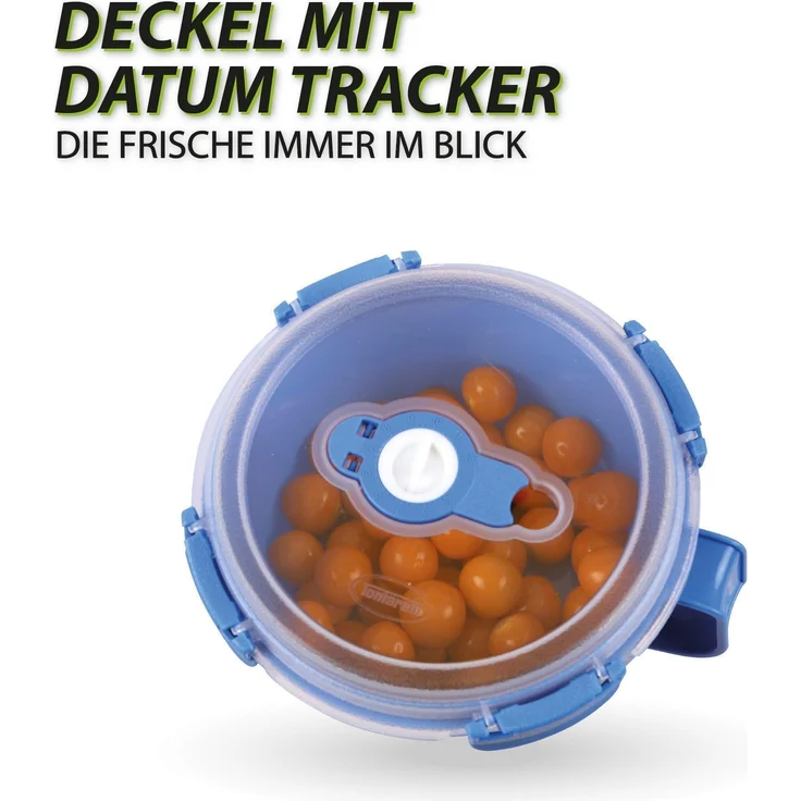 Vorratsdose für Lebensmittel ( 850 ml ) - Blau - Frischhaltedosen Frühstücksschale, BPA-Frei luftdicht, Aufbewahrungsbox Meal Prep Box, Schale – Bild 7