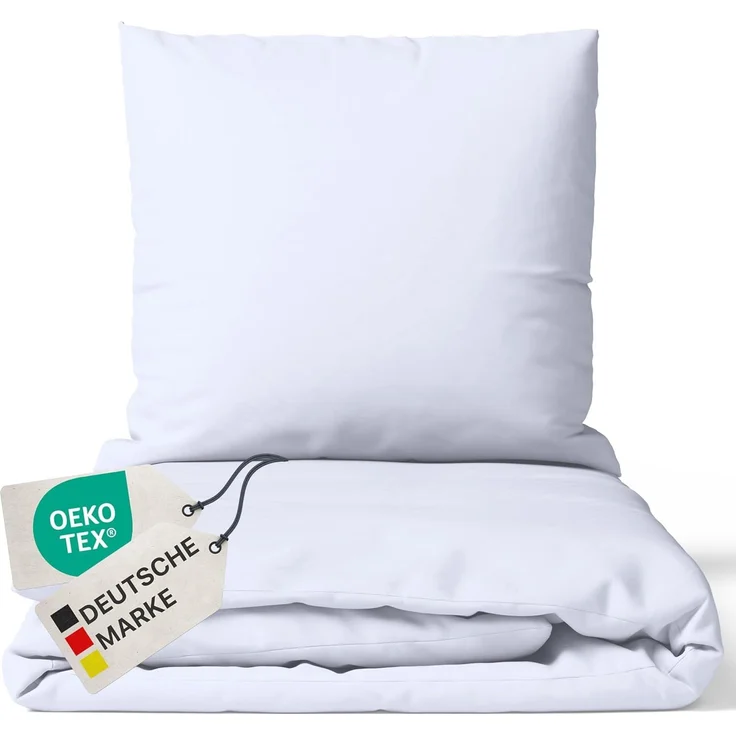 NYVI Bettwäsche Bettwäsche DreamScience Renforcé Uni, Renforcé, YKK Reißverschluss, Atmungsaktiv, Pflegeleicht
