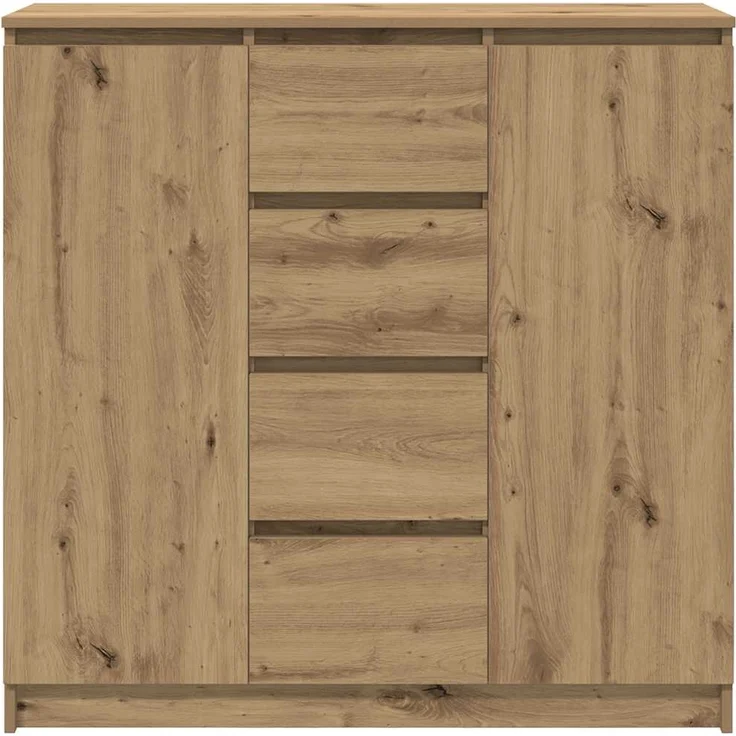 vidaXL Sideboard mit Schubladen Artisan-Eiche 100,5x35x98,5 cm 3328461 – Bild 5
