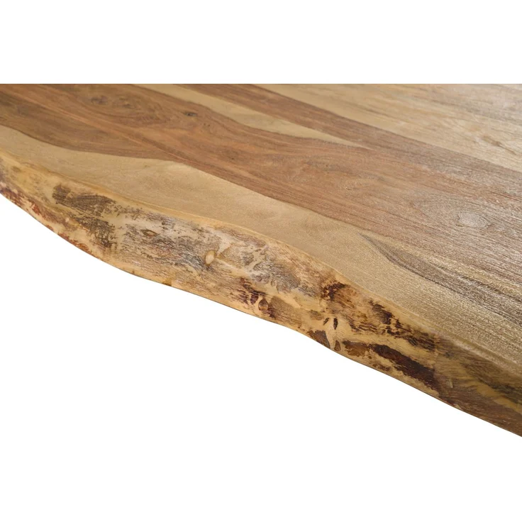 Baumtisch Sheesham 260x100x76 natur sandgestrahlt / Kreuzgestell anthrazit matt FREEFORM 5 – Bild 2