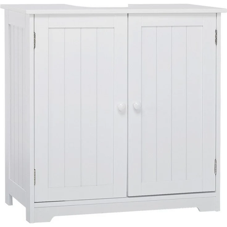 Mondeer Waschbeckenunterschrank Badezimmerschrank Unterschrank, Badkommode, 60 x 30 x 60 cm, weiß – Bild 5