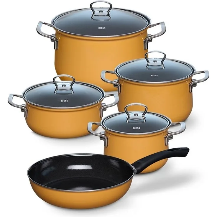 Riess Riess 5-teiliges Topfset Orange R0558113
