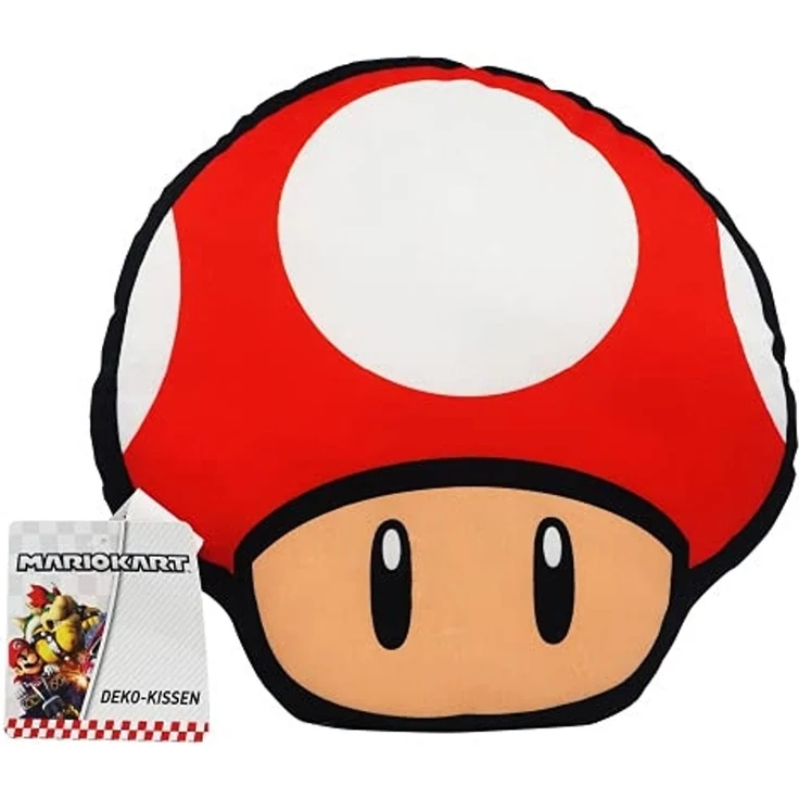 Character World Dekokissen Nintendo - Super Mario Turbo-Pilz - Mushroom Kissen – Bild 1