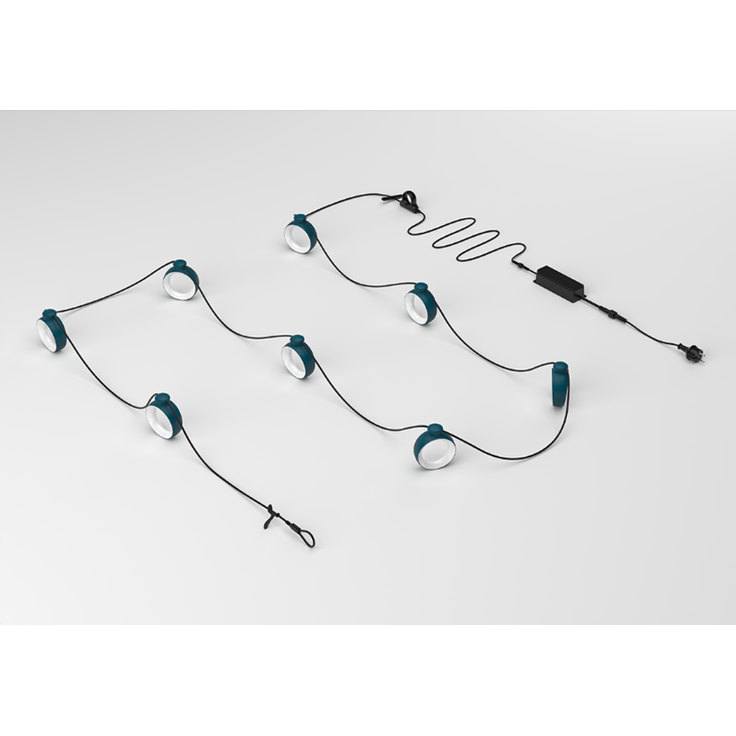 Lichterkette Hoopik Led Outdoor 12m acapulcoblau
