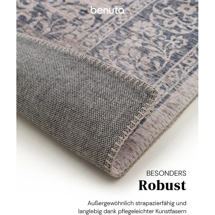 benuta Läufer Laury, rechteckig, Höhe: 5 mm, Kunstfaser, Berber, Ethno-Style, Wohnzimmer – Bild 3
