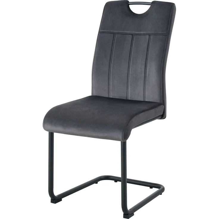 Schwinger-Stuhl 2er Set Lyon Stühle in Anthrazit - gemütliches Design - B/H/T: 43x98x61 cm – Bild 4