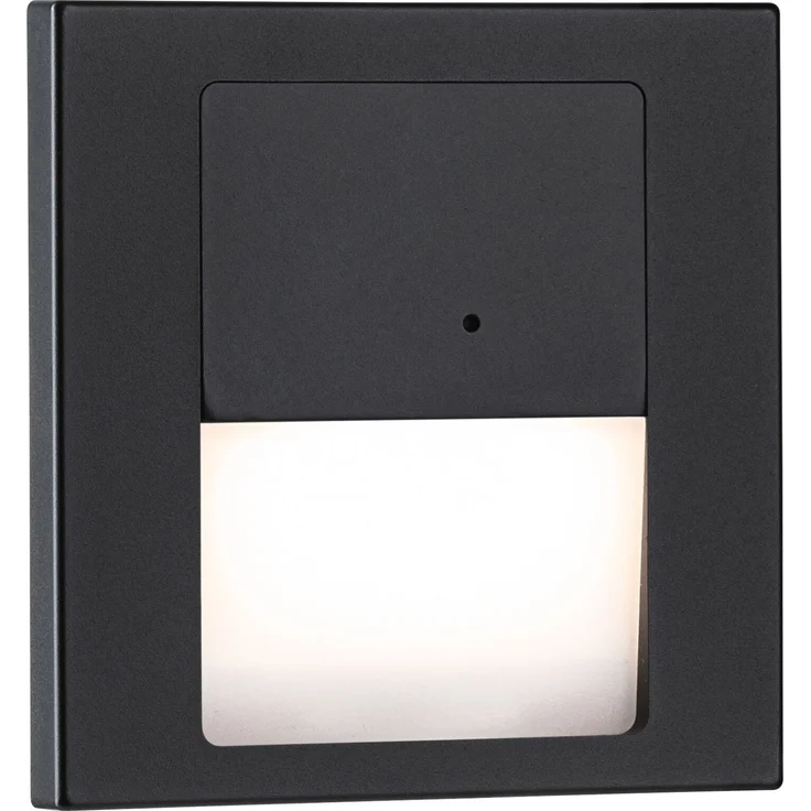 Paulmann 80004 LED Wandeinbauleuchte Tsaro Bewegungsmelder eckig 80x36mm 2700K Schwarz – Bild 1