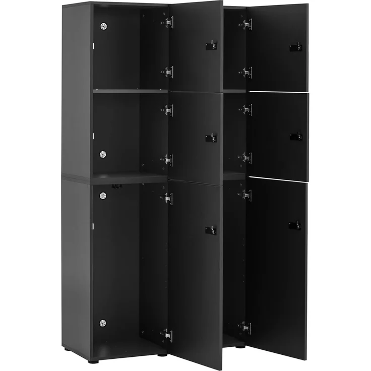 Schildmeyer Locked Spind Schrank Set Dial 702028 mit Zahlenschloss, Holzwerkstoff, anthrazit – Bild 3